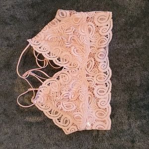 PINK light pink bralette